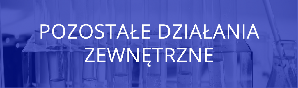 Pozostałe działania zewnętrzne